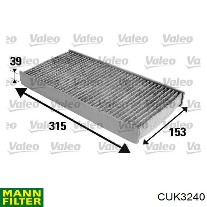 Filtr kabiny Mann-Filter CUK3240 cena, od 12,09 USD