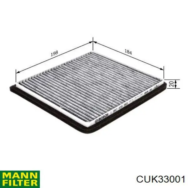 Filtr kabiny Mann-Filter CUK33001 cena, od 30,57 USD