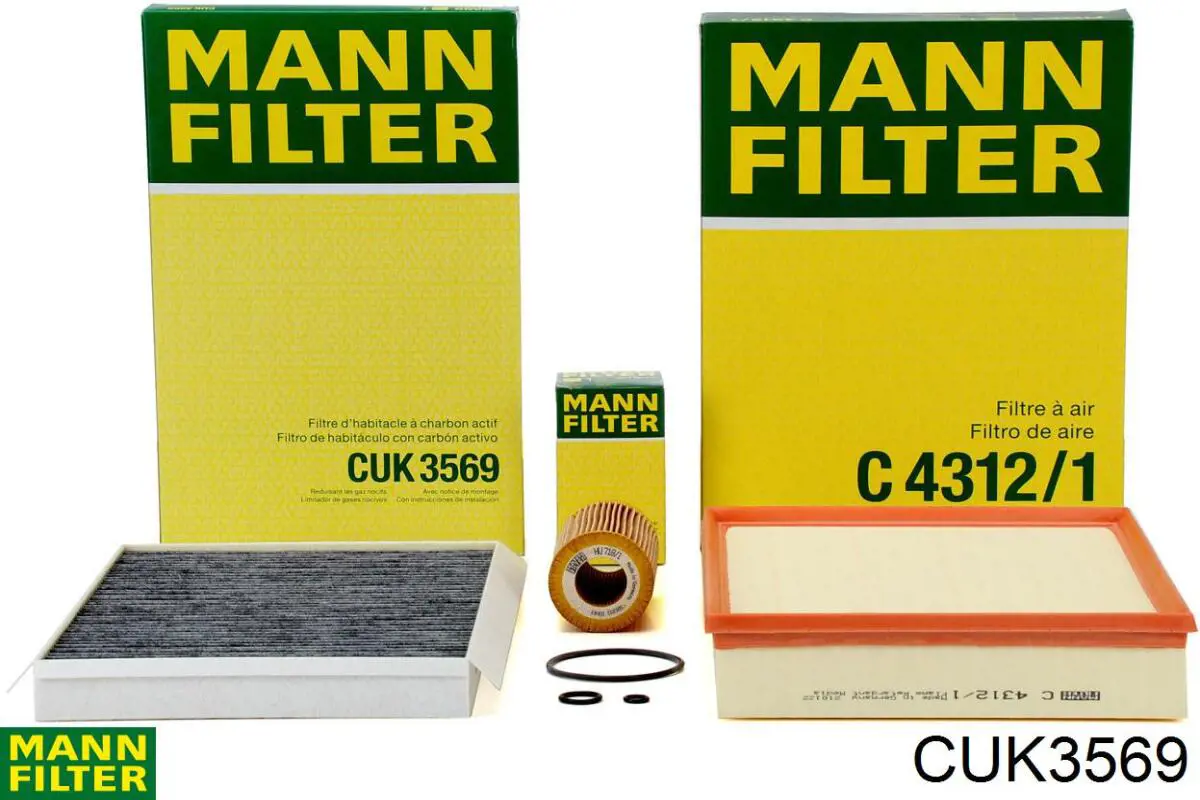 Filtr kabiny Mann-Filter CUK3569 cena, od 18,28 USD