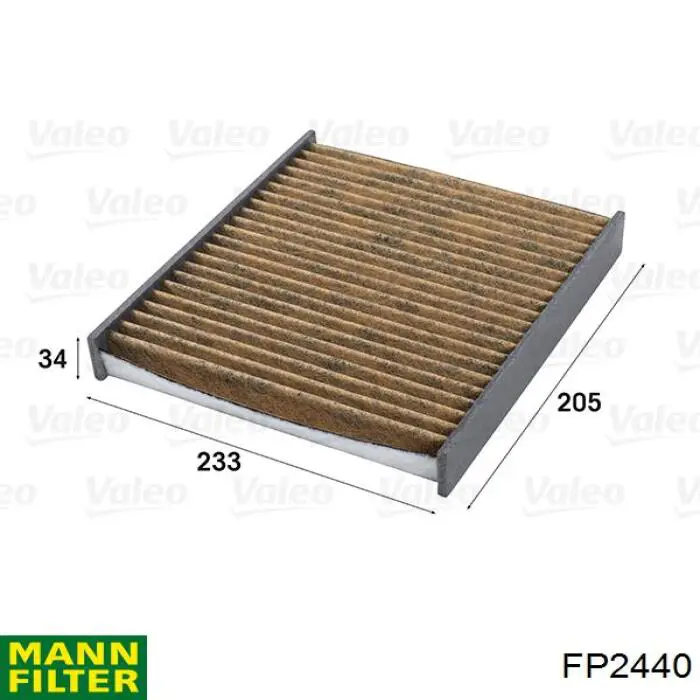 Do koszyka FP2440 Mann-Filter Filtr kabiny