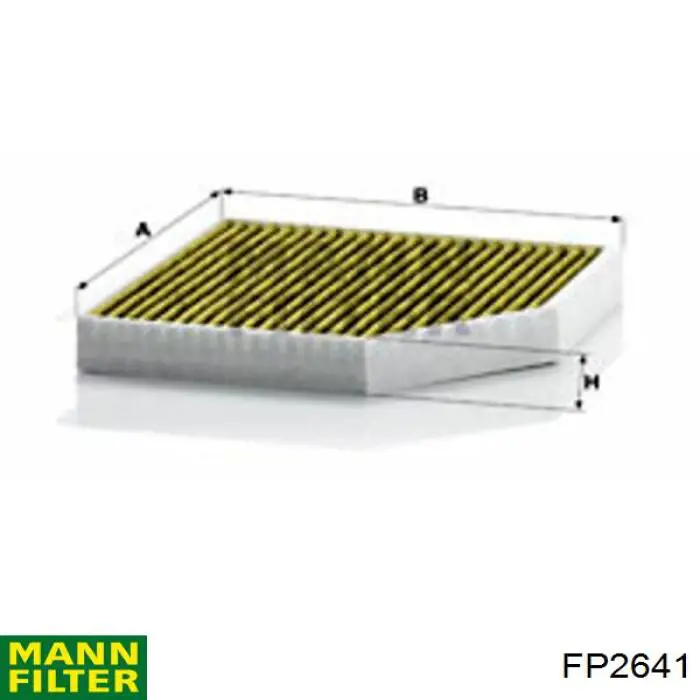 Do koszyka FP2641 Mann-Filter Filtr kabiny