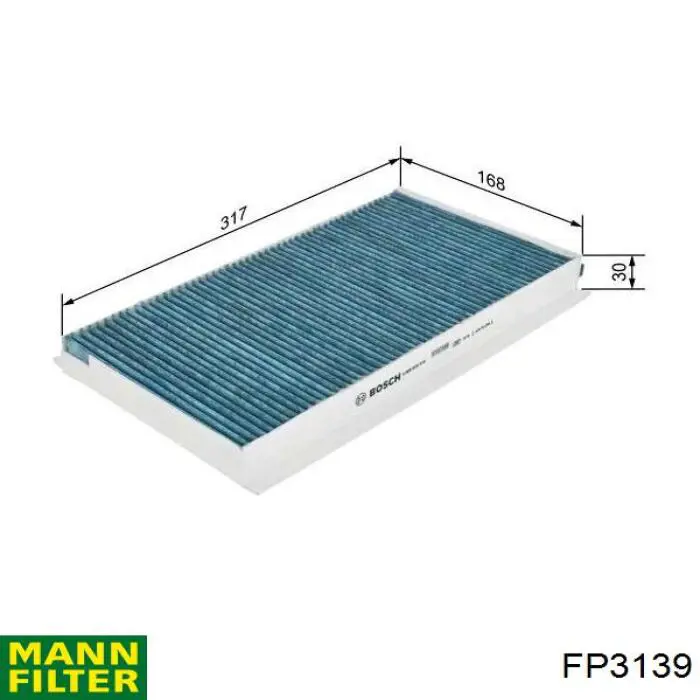 Do koszyka FP3139 Mann-Filter Filtr kabiny