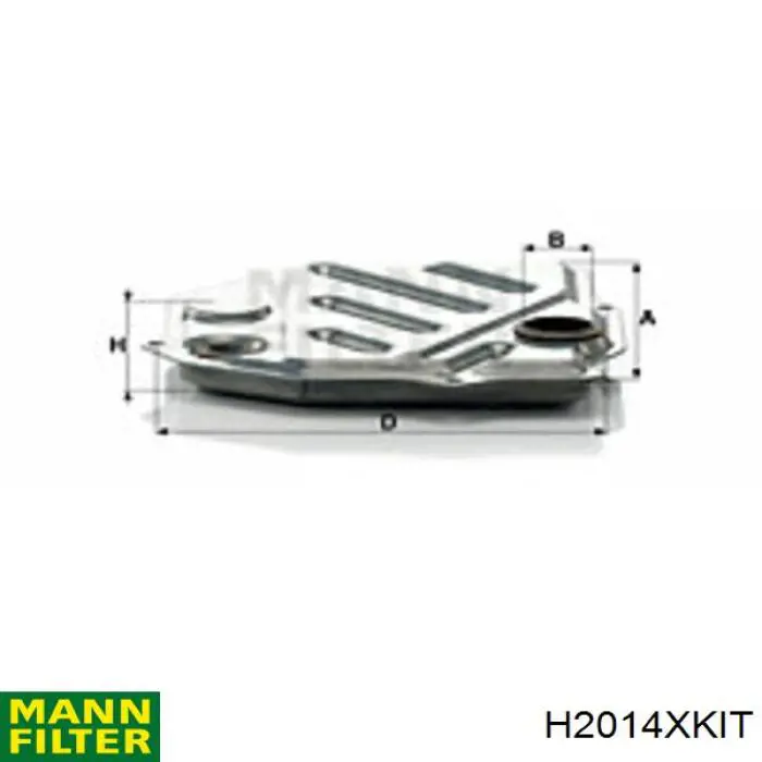 Do koszyka H2014XKIT Mann-Filter Filtr automatycznej skrzyni biegów