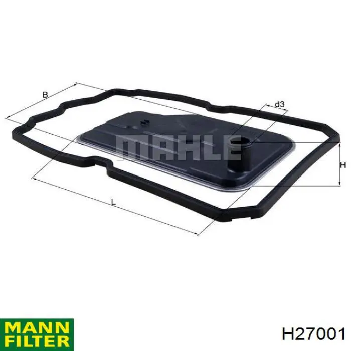 H27001 Mann-Filter Filtr automatycznej skrzyni biegów