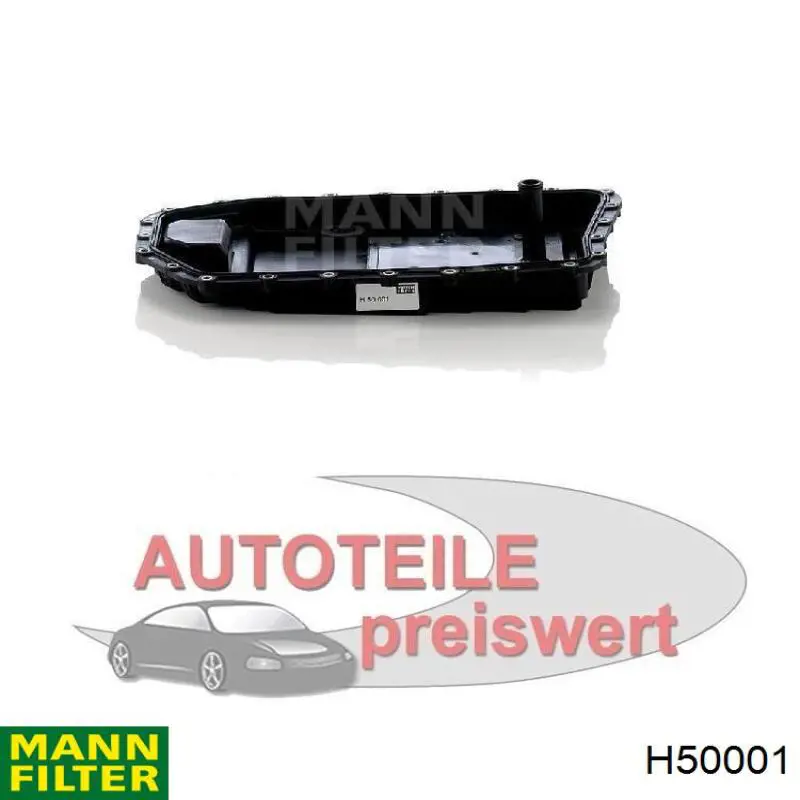 Do koszyka H50001 Mann-Filter Miska automatycznej skrzyni biegów