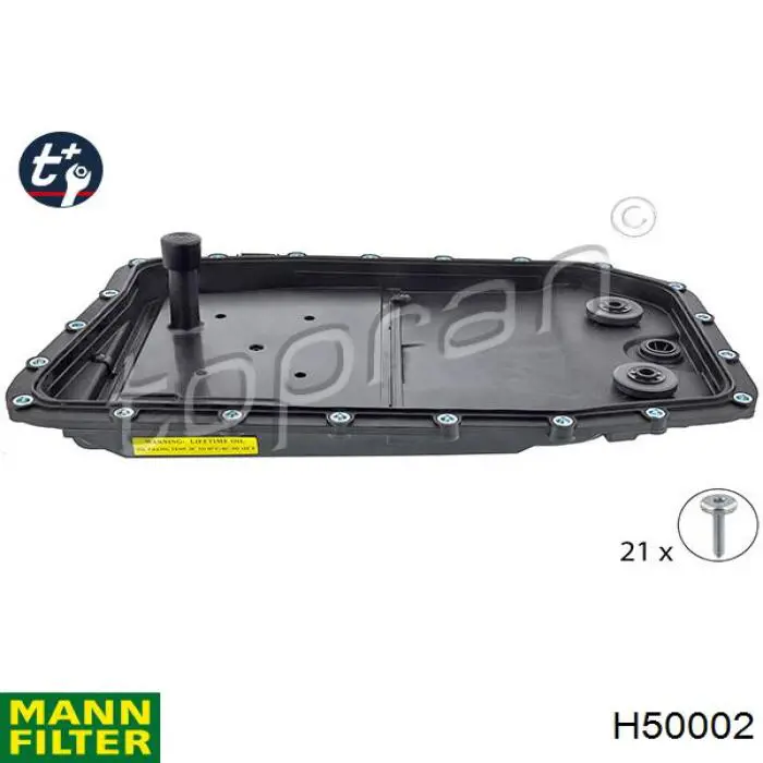 Miska automatycznej skrzyni biegów Mann-Filter H50002 cena, od 74,88 USD