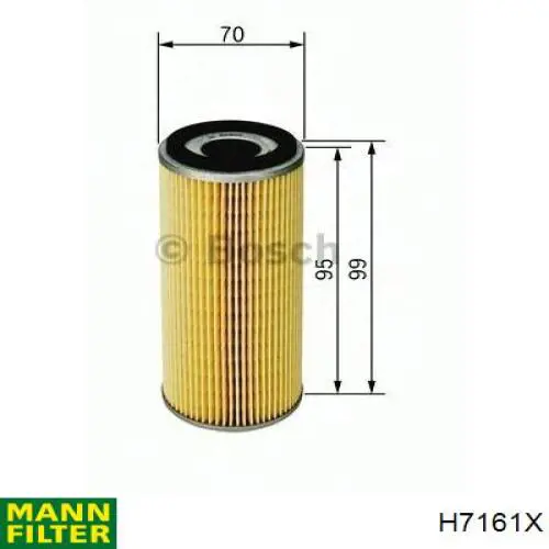 Filtr oleju H7161X Mann-Filter