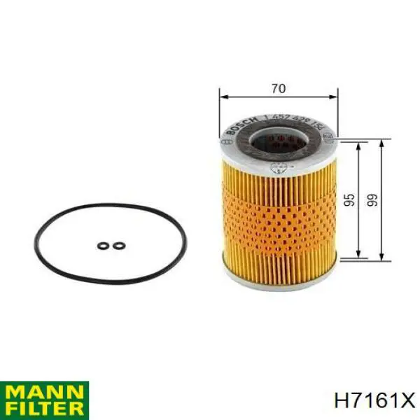 H7161X Mann-Filter Filtr oleju