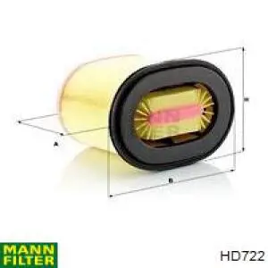 Do koszyka HD722 Mann-Filter Filtr układu hydraulicznego