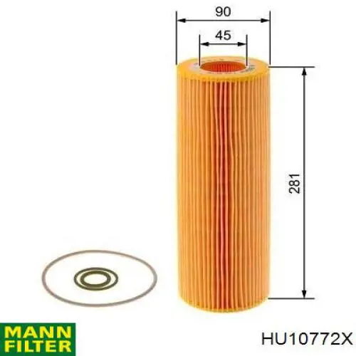 Filtr oleju Mann-Filter HU10772X cena, od 24,10 USD