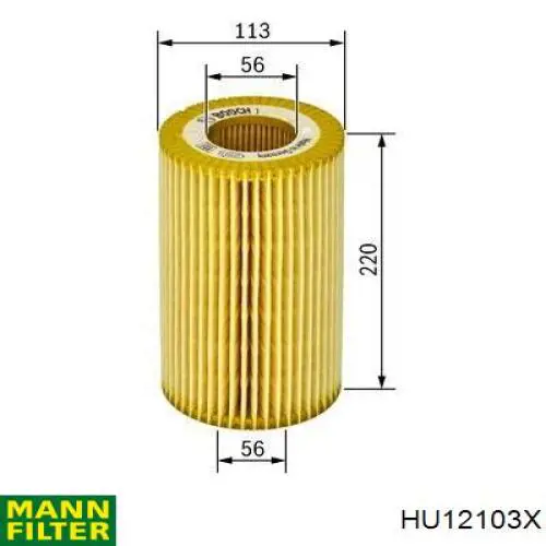 Filtr oleju Mann-Filter HU12103X cena, od 24,15 USD