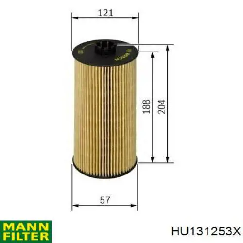 HU131253X Mann-Filter Filtr oleju