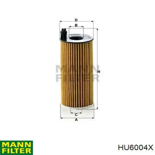 HU6004X Mann-Filter Filtr oleju