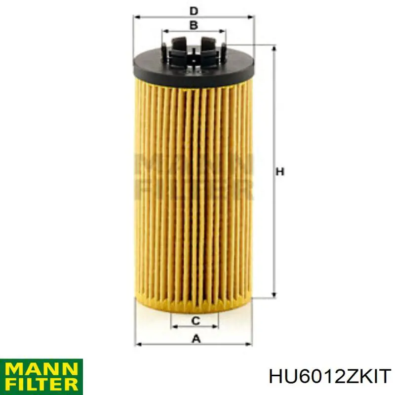HU6012ZKIT Mann-Filter Filtr oleju