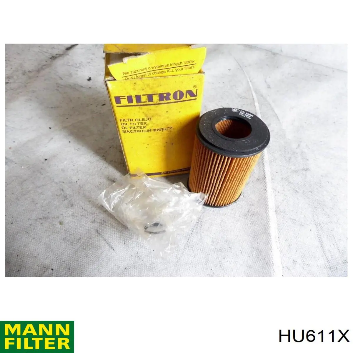 Do koszyka HU611X Mann-Filter Filtr oleju