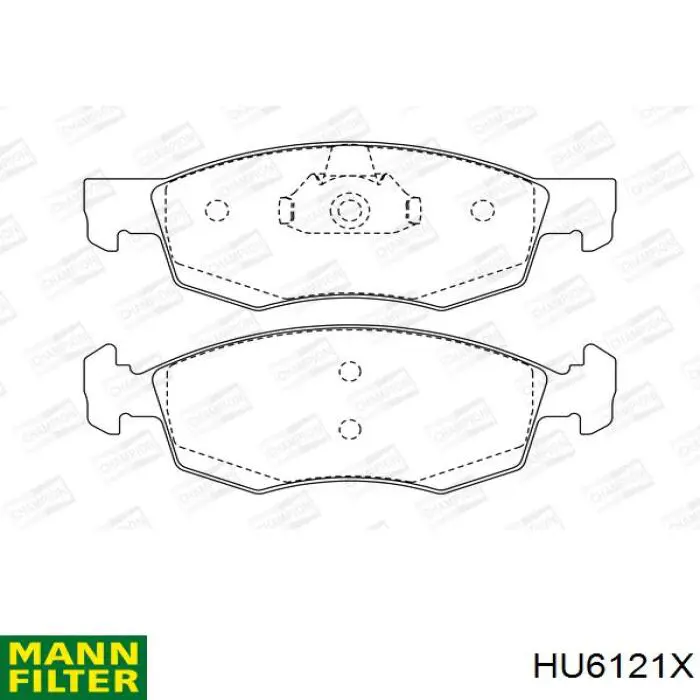 Filtr oleju Mann-Filter HU6121X cena, od 7,82 USD