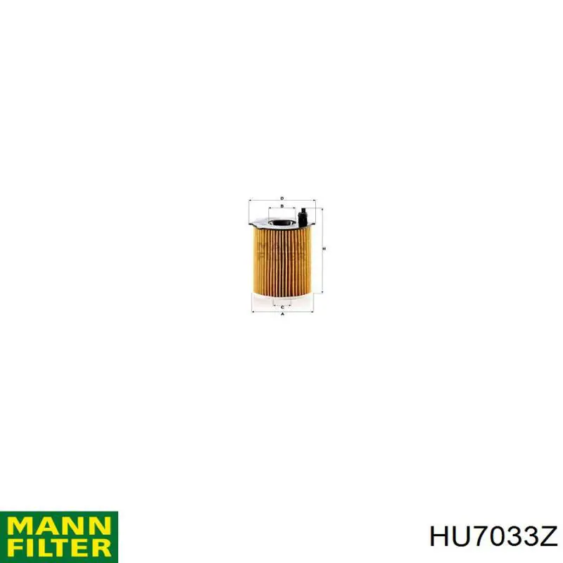 HU7033Z Mann-Filter Filtr oleju