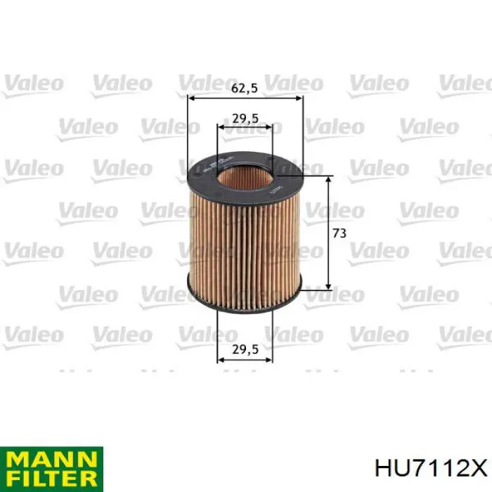 Filtr oleju HU7112X Mann-Filter