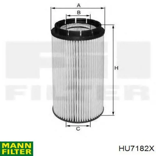 Filtr oleju Mann-Filter HU7182X cena, od 7,93 USD