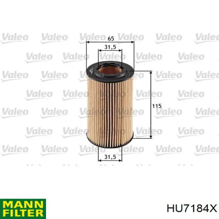 Filtr oleju Mann-Filter HU7184X cena, od 7,41 USD