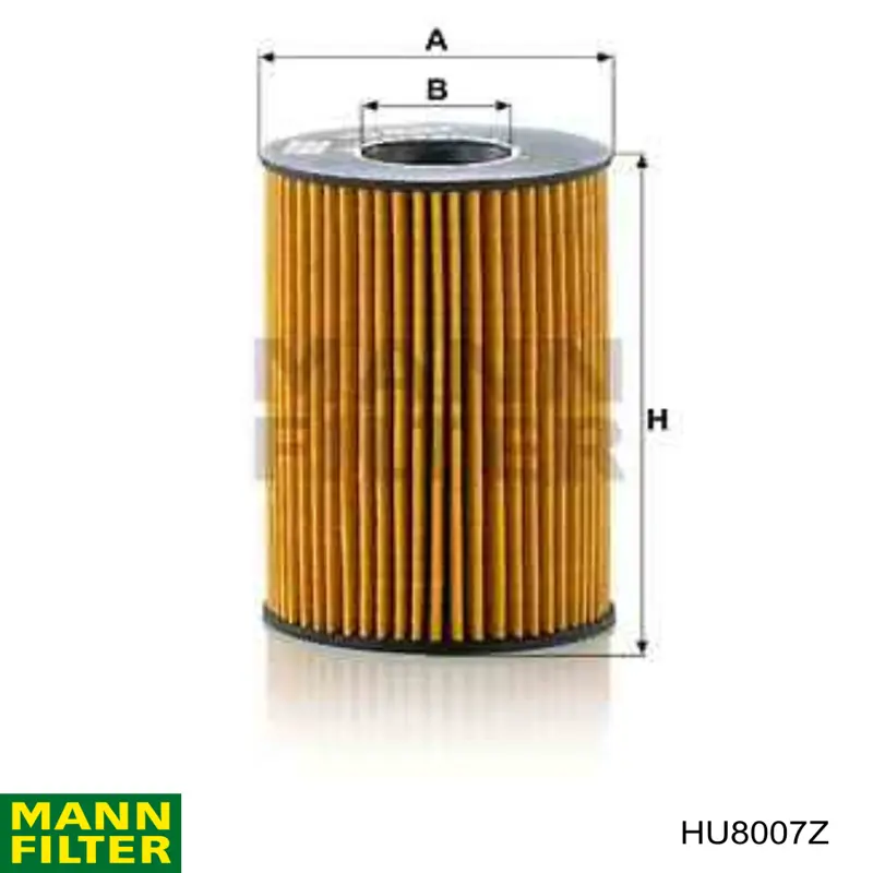 HU8007Z Mann-Filter Filtr oleju
