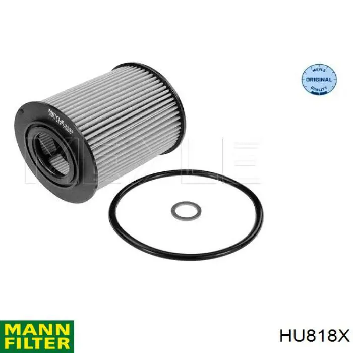 Do koszyka HU818X Mann-Filter Filtr oleju