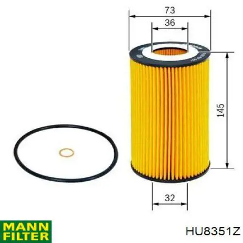 Filtr oleju HU8351Z Mann-Filter