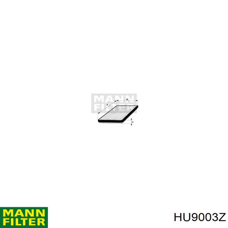 Filtr oleju Mann-Filter HU9003Z cena, od 22,77 USD