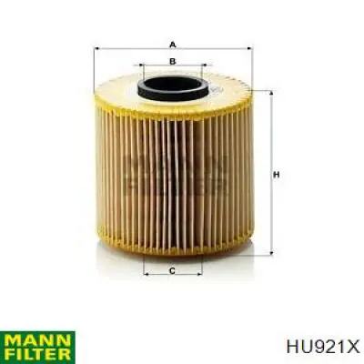 Filtr oleju HU921X Mann-Filter