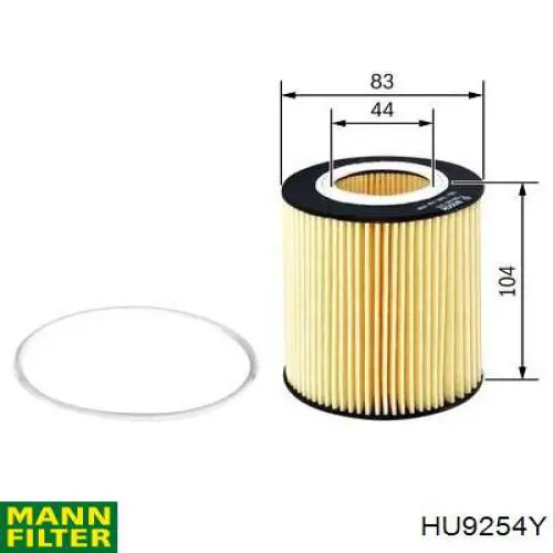 Filtr oleju HU9254Y Mann-Filter