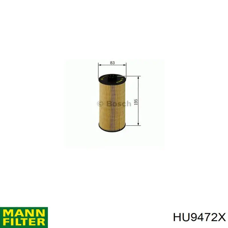 HU9472X Mann-Filter Filtr oleju