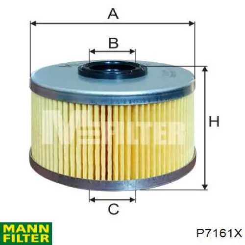Filtr paliwa Mann-Filter P7161X cena, od 7,28 USD