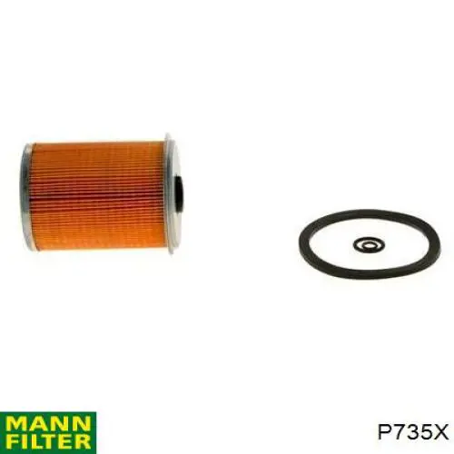 Do koszyka P735X Mann-Filter Filtr paliwa