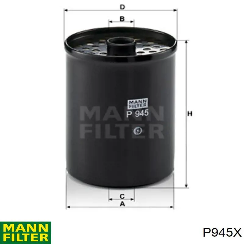 P945X Mann-Filter filtr paliwa