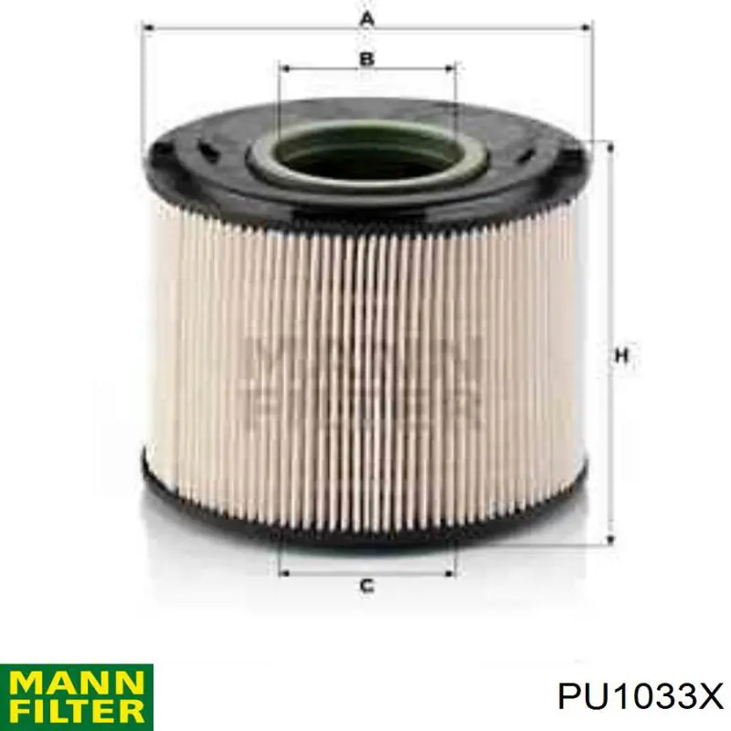 Filtr paliwa Mann-Filter PU1033X cena, od 17,09 USD