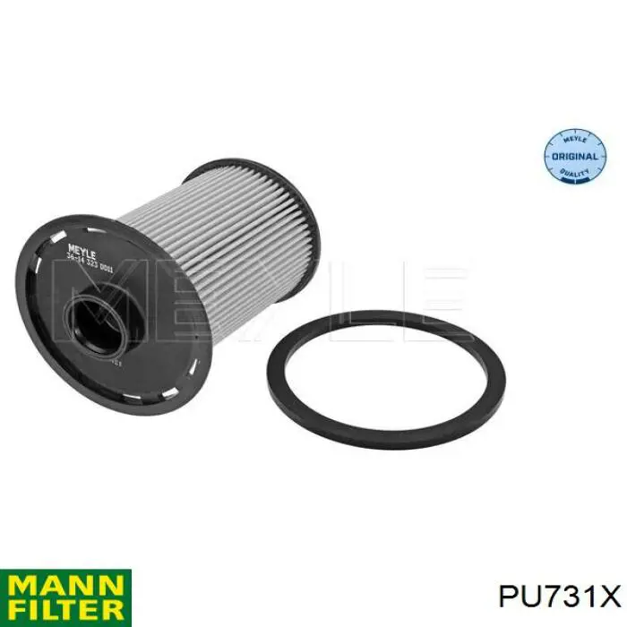 Do koszyka PU731X Mann-Filter Filtr paliwa