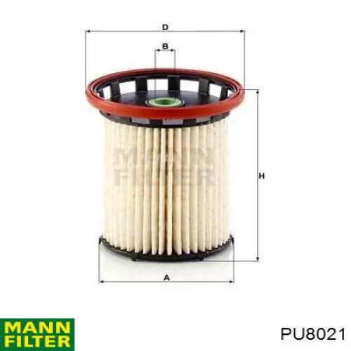 PU8021 Mann-Filter Filtr paliwa