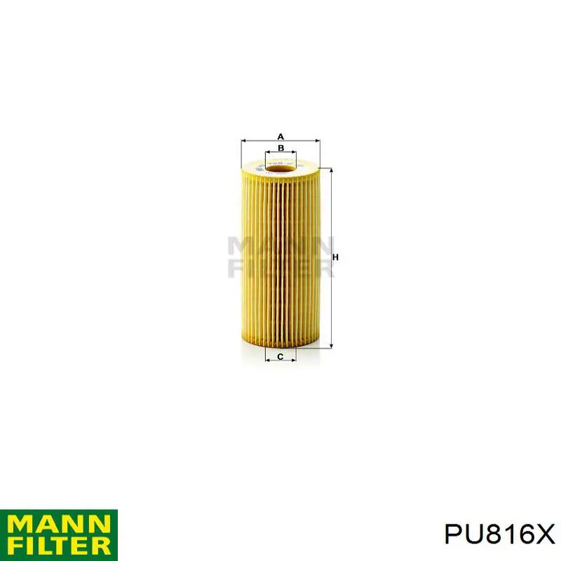 PU816X Mann-Filter Filtr paliwa