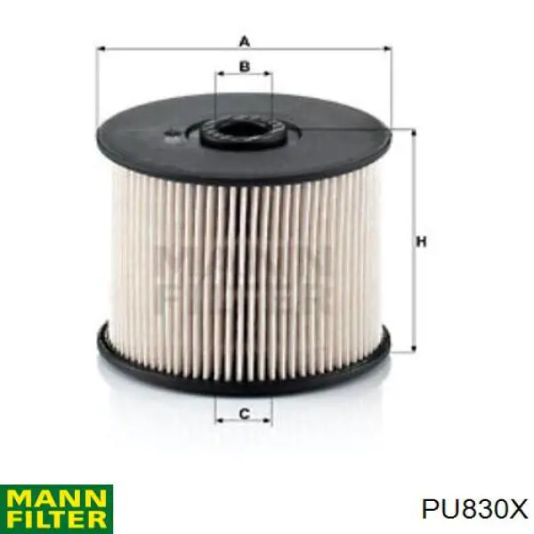 PU830X Mann-Filter Filtr paliwa