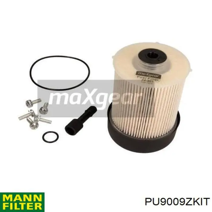 Do koszyka PU9009ZKIT Mann-Filter Filtr paliwa