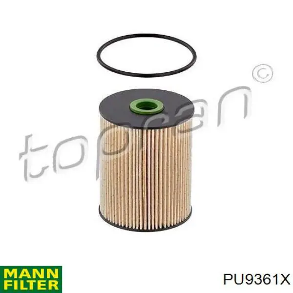 Do koszyka PU9361X Mann-Filter Filtr paliwa