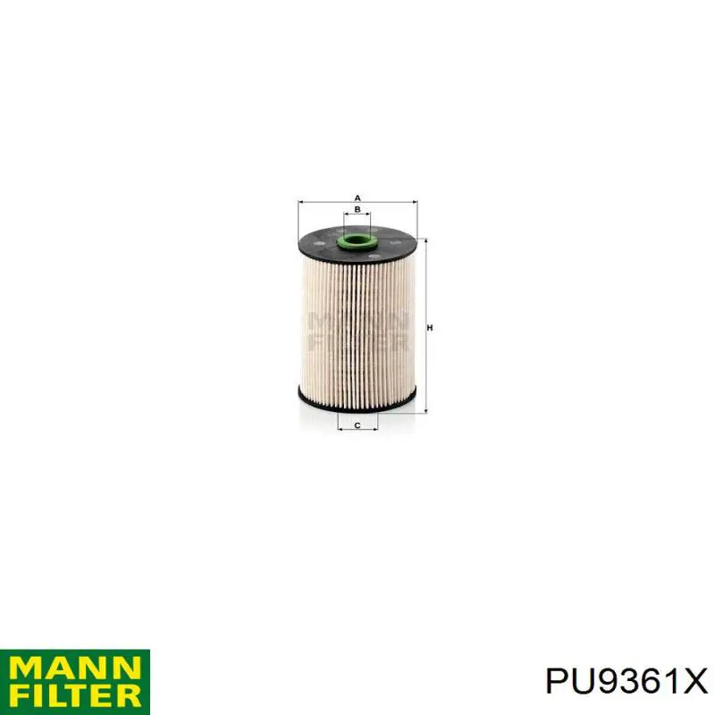 PU9361X Mann-Filter Filtr paliwa