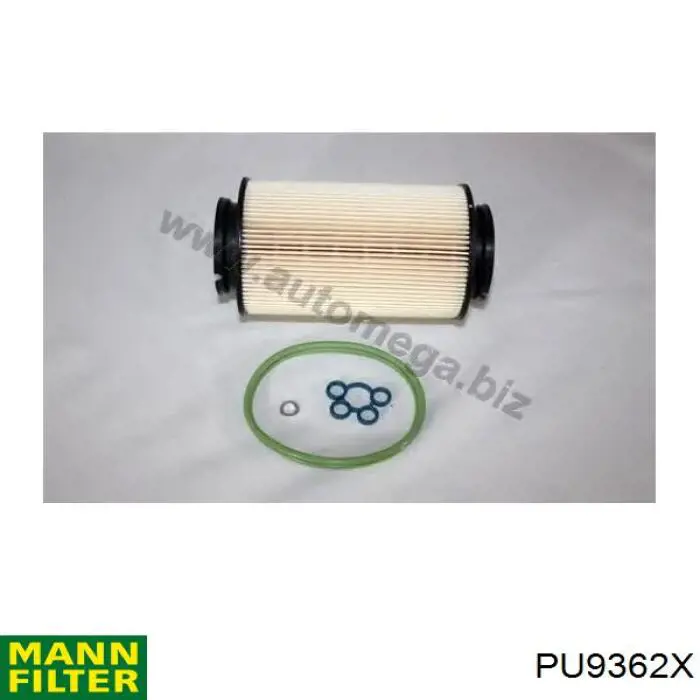 Do koszyka PU9362X Mann-Filter Filtr paliwa