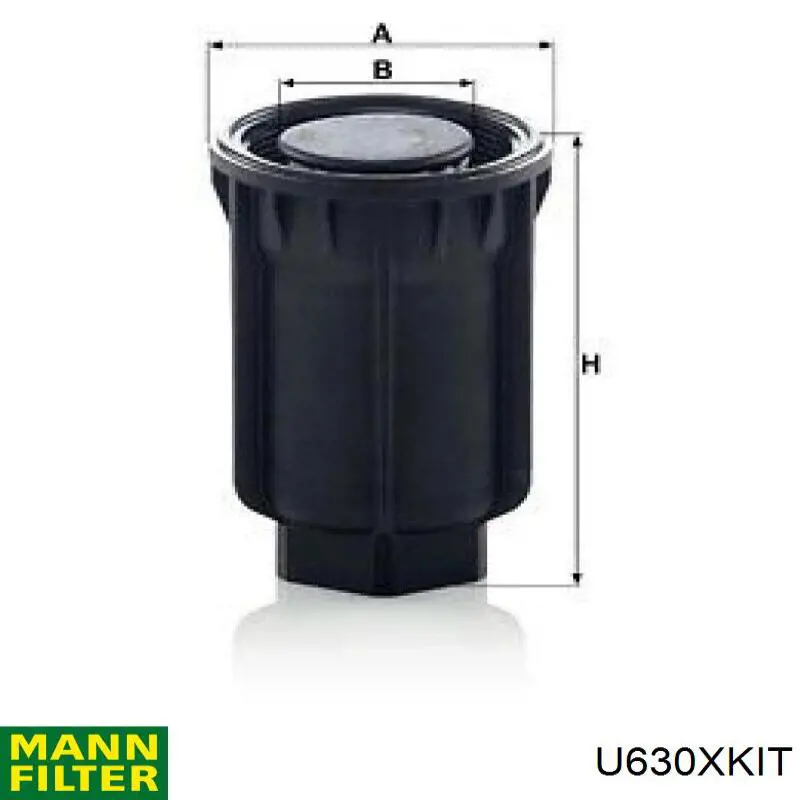 Filtr cząstek stałych układu wydechowego Mann-Filter U630XKIT cena, od 47,38 USD