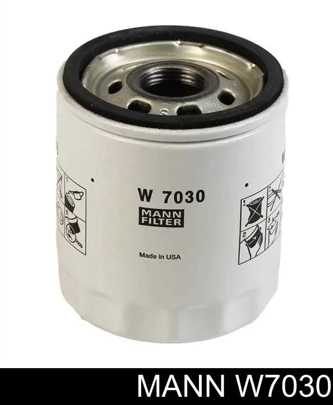Filtr oleju Mann-Filter W7030 cena, od 9,73 USD