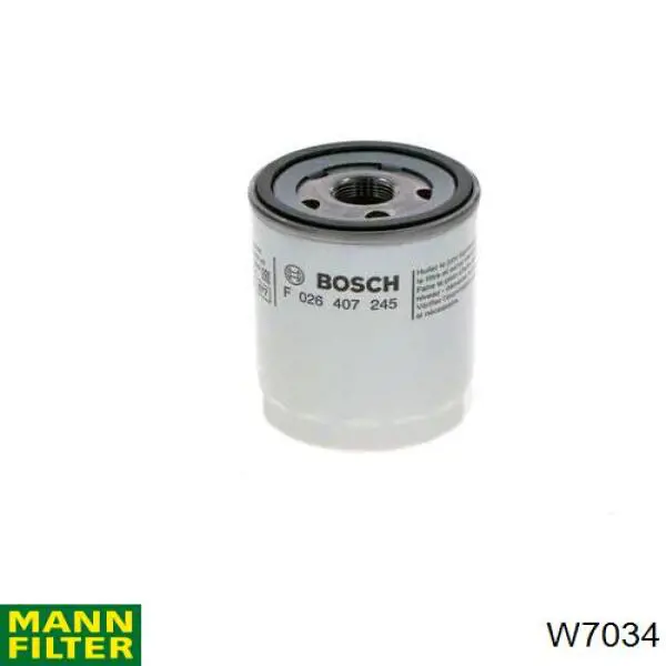 Filtr oleju Mann-Filter W7034 cena, od 8,84 USD