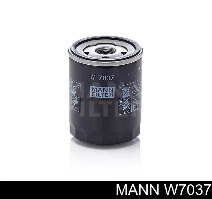 Filtr oleju Mann-Filter W7037 cena, od 11,45 USD