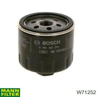 Do koszyka W71252 Mann-Filter Filtr oleju