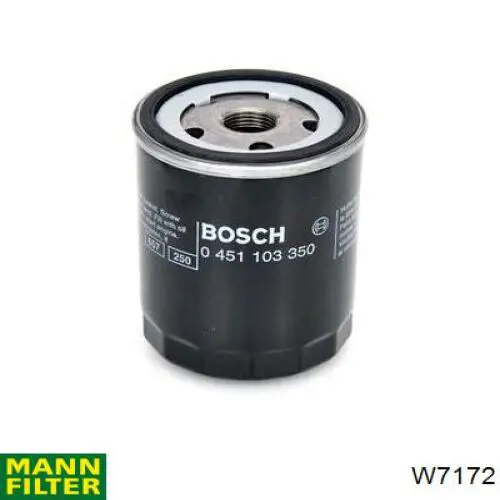 Filtr oleju Mann-Filter W7172 cena, od 10,51 USD