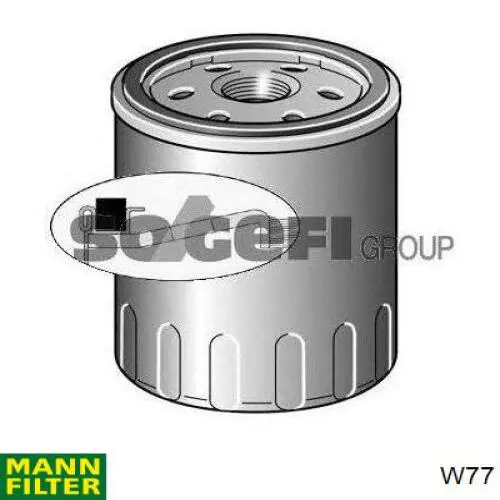 Do koszyka W77 Mann-Filter Filtr oleju